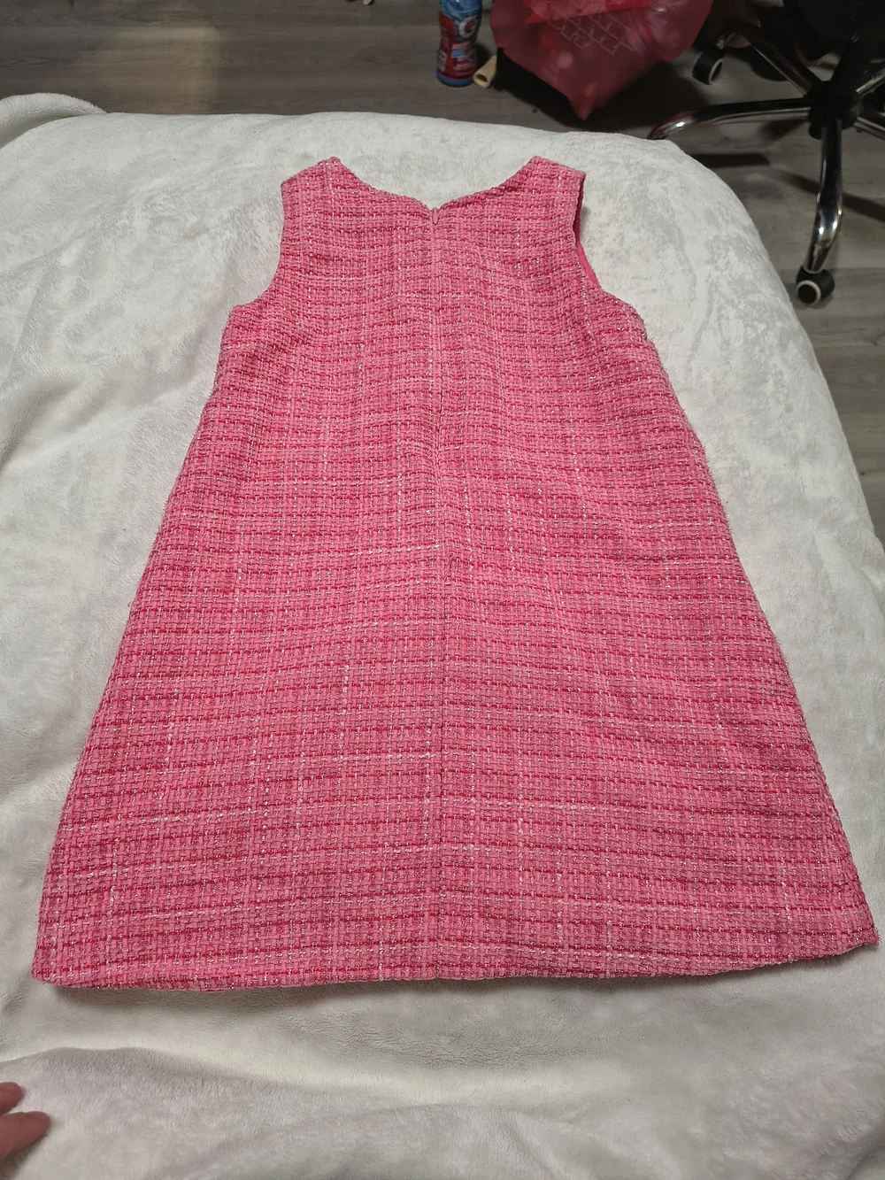 Rachel Zoe Hot Pink Tweed A-Line Shift Dress